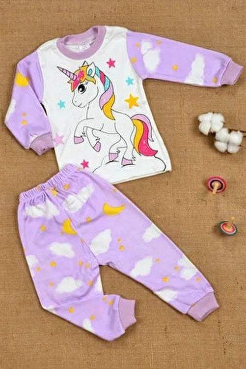 Pyjama unicorne 100% Cotonn - Beybek - pour bébé Maroc -www.babyboss.ma