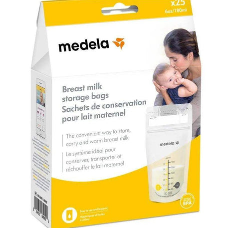 Sachets Conservation de Lait Maternel Medela - 25 unités - Medela - Conservation du Lait pour bébé Maroc -www.babyboss.ma