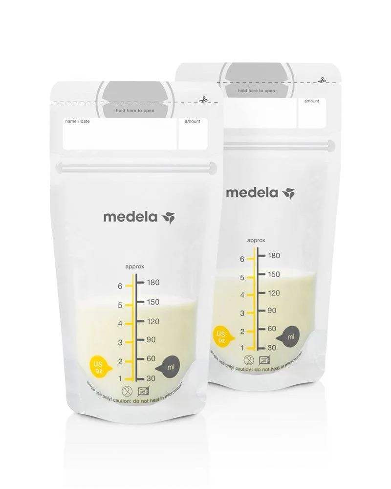 Sachets Conservation de Lait Maternel Medela - 50 unités - Medela - Conservation du Lait pour bébé Maroc -www.babyboss.ma