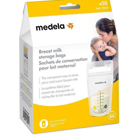 Sachets Conservation de Lait Maternel Medela - 50 unités - Medela - Conservation du Lait pour bébé Maroc -www.babyboss.ma