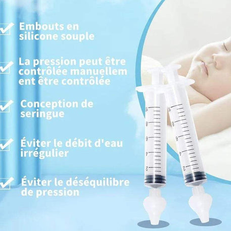 Seringue Nasale Pour Bébé 2 Pièces - 10ml - Baby Age - Hygiène et Soin pour bébé Maroc -www.babyboss.ma
