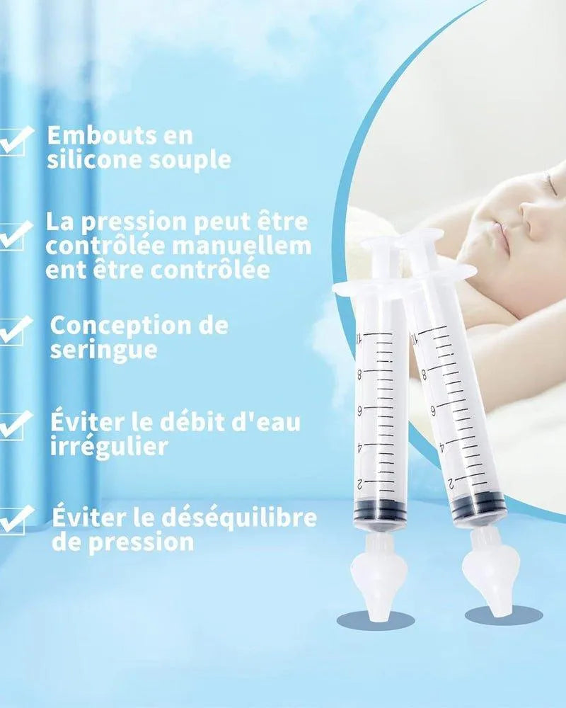 Seringue Nasale Pour Bébé 2 Pièces - 10ml - Babyboss.ma - Baby Age - pour bébé maroc