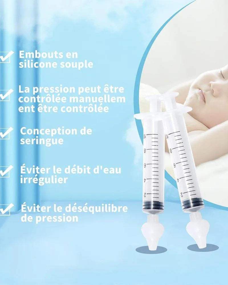 Seringue Nasale Pour Bébé 2 Pièces - 10ml - Baby Age - Hygiène et Soin pour bébé Maroc -www.babyboss.ma