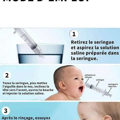 Seringue Nasale Pour Bébé 2 Pièces - 10ml - Baby Age - Hygiène et Soin pour bébé Maroc -www.babyboss.ma