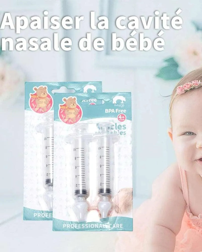 Seringue Nasale Pour Bébé 2 Pièces - 10ml - Babyboss.ma - Baby Age - pour bébé maroc