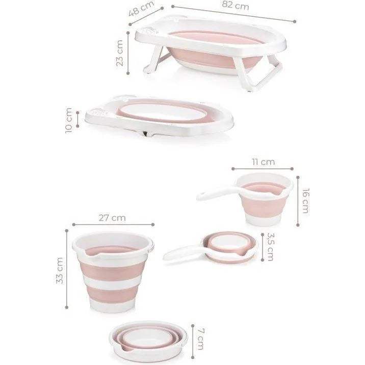 Set Baignoire pliable + Seau + Verseur - bain - Hygiène et Soin pour bébé Maroc -www.babyboss.ma