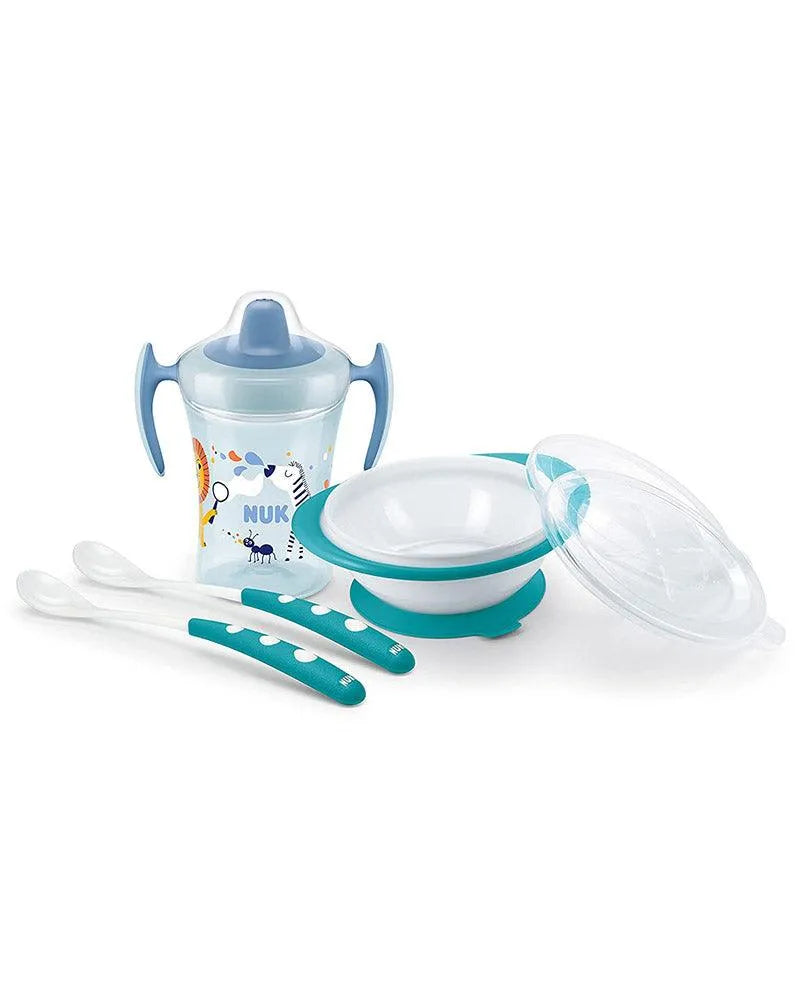 Set Repas NUK 4 pièces - Bleu - Babyboss.ma - NUK - pour bébé maroc