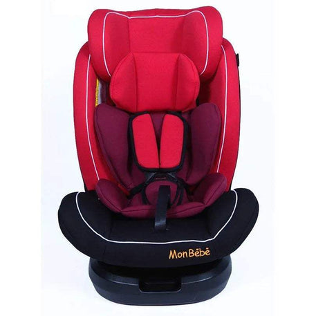 SIÈGE AUTO PIVOTANT ISOFIX GROUPE 0/1/2/3 ROUGE – MON BEBE - Babyboss.ma - mon bebe - pour bébé maroc