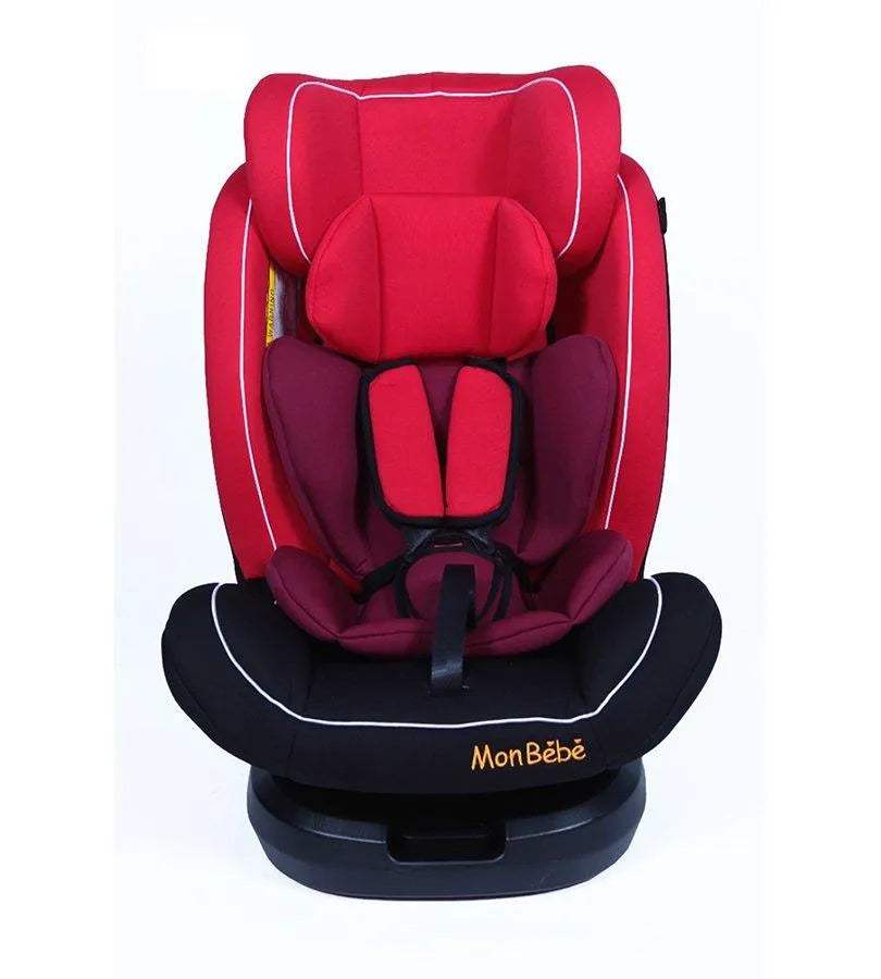 SIÈGE AUTO PIVOTANT ISOFIX GROUPE 0/1/2/3 ROUGE – MON BEBE - mon bebe - Siège auto pour bébé Maroc -www.babyboss.ma
