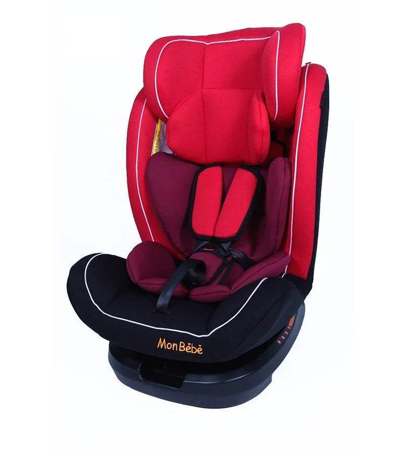 SIÈGE AUTO PIVOTANT ISOFIX GROUPE 0/1/2/3 ROUGE – MON BEBE - mon bebe - Siège auto pour bébé Maroc -www.babyboss.ma