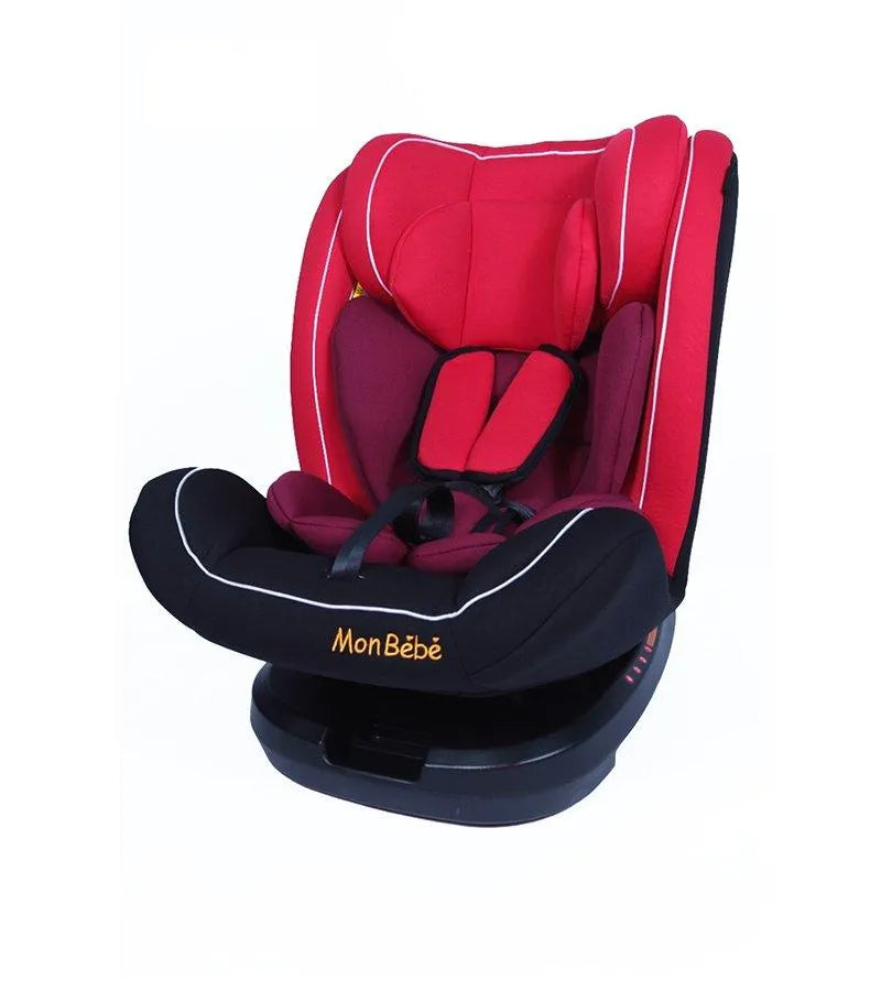 SIÈGE AUTO PIVOTANT ISOFIX GROUPE 0/1/2/3 ROUGE – MON BEBE - Babyboss.ma - mon bebe - pour bébé maroc