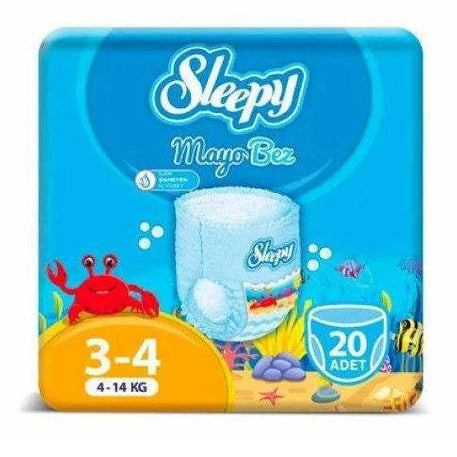 Sleepy Natural Couche piscine Taille 3/4 - (4-14kg) 20 Unités - Sleepy - pour bébé maroc - www.babyboss.ma