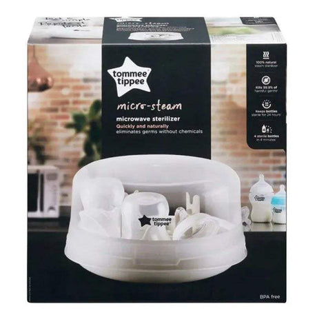 Stérilisateur micro-ondes à micro-vapeur Tommee Tippee - Tommee Tippee - Stérilisateurs de biberons pour bébé Maroc -www.babyboss.ma