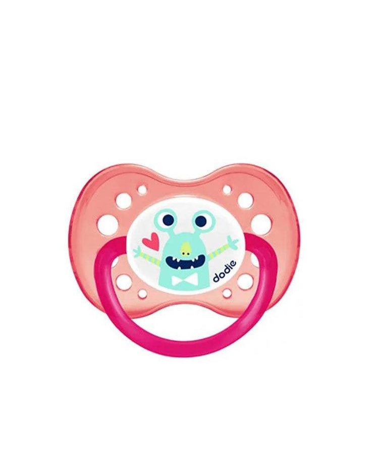 Sucette Physiologique Silicone Dodie +18m - Fluo Monstres Rose - Dodie - pour bébé maroc - www.babyboss.ma