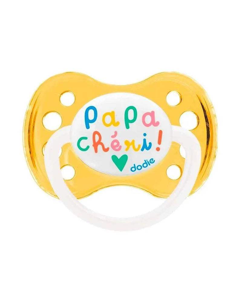 sucette-dodie-anatomique-silicone-6m-papa-cheri-babyboss-ma-dodie-pour-bebe-maroc - Babyboss.ma -bebe-maroc