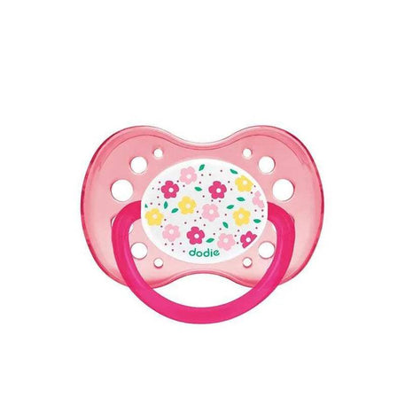 sucette-physiologique-silicone-dodie-18m-fleurs-babyboss-ma-dodie-pour-bebe-maroc - Babyboss.ma -bebe-maroc