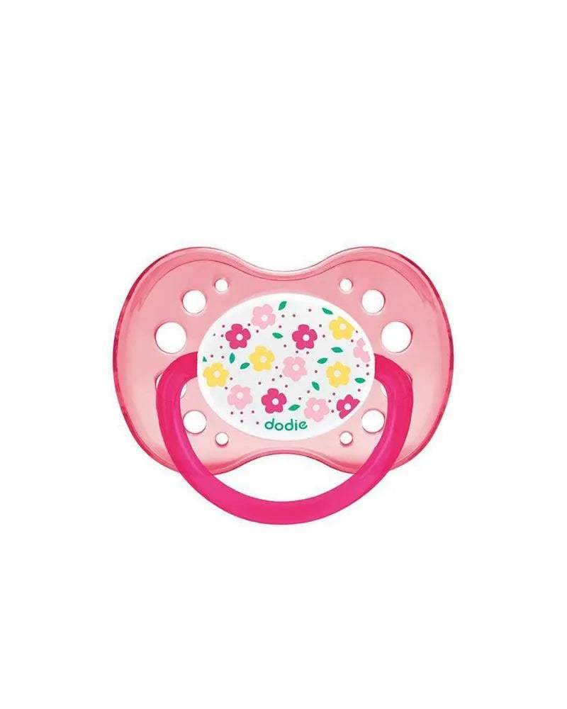 sucette-physiologique-silicone-dodie-18m-fleurs-babyboss-ma-dodie-pour-bebe-maroc - Babyboss.ma -bebe-maroc