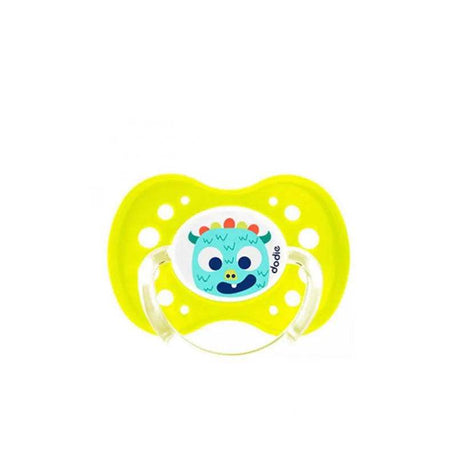 sucette-physiologique-silicone-dodie-18m-fluo-monstres-jaune-babyboss-ma-dodie-pour-bebe-maroc - Babyboss.ma -bebe-maroc