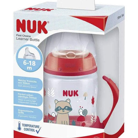 Tasse d'apprentissage NUK avec Température Control 150ml 6-18M - Rouge - NUK - Tasses pour bébé Maroc -www.babyboss.ma