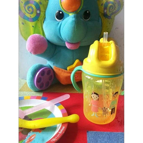 Tasse Dodie Paille 350ml 18M+ - Jaune - Dodie - Tasses pour bébé Maroc -www.babyboss.ma