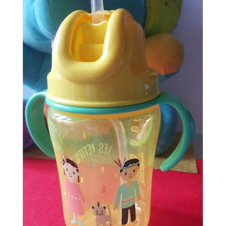 Tasse Dodie Paille 350ml 18M+ - Jaune - Dodie - Tasses pour bébé Maroc -www.babyboss.ma
