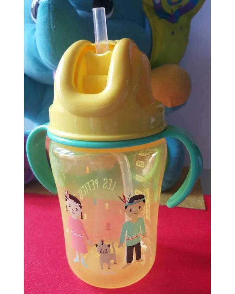 Tasse Dodie Paille 350ml 18M+ - Jaune - Dodie - Tasses pour bébé Maroc -www.babyboss.ma