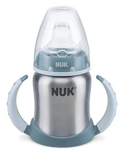 Tasse NUK Learner Stainless Steel 125ml 6-18M - Bleu - Babyboss.ma - NUK - pour bébé maroc