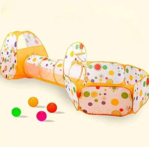 Tente de jeu Tunnel 3 en 1 - OceanPool - babyboss toys - Toys pour bébé Maroc -www.babyboss.ma