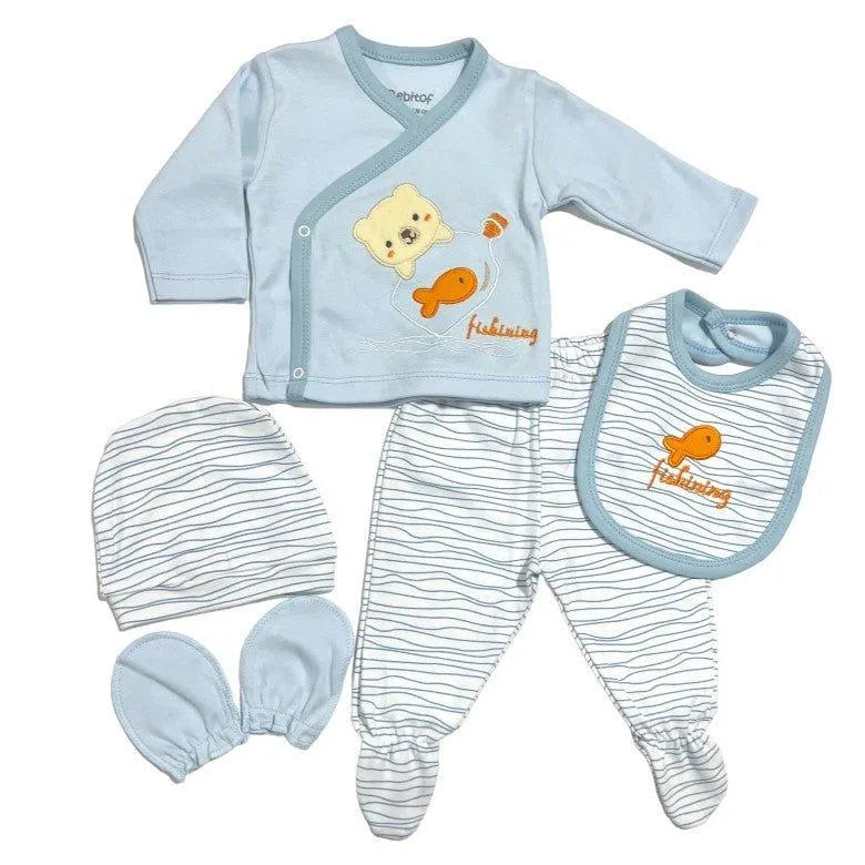 tenue de naissance BEBE 5PCS - Babyboss.ma - Bebitof - pour bébé maroc