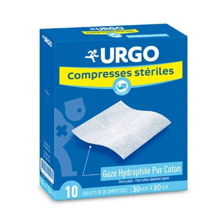 urgo-compresses-steriles-30x30cm-boite-de-10-babyboss-ma-urgo-pour-bebe-maroc - Babyboss.ma -bebe-maroc