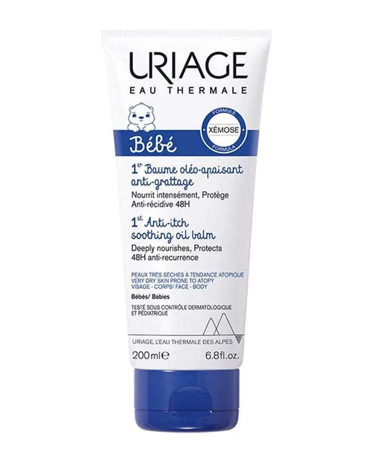Uriage Bébé 1er Baume Oleo-Apaisant Anti-Grattage - 200ml - Uriage Bébé - Hygiène et Soin pour bébé Maroc -www.babyboss.ma