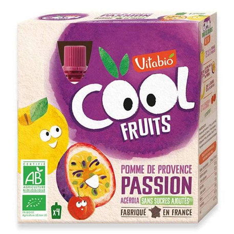 Vitabio COOL FRUITS Pomme de Provence & Passion 4x 90g - Vitabio - Alimentation pour bébé Maroc -www.babyboss.ma
