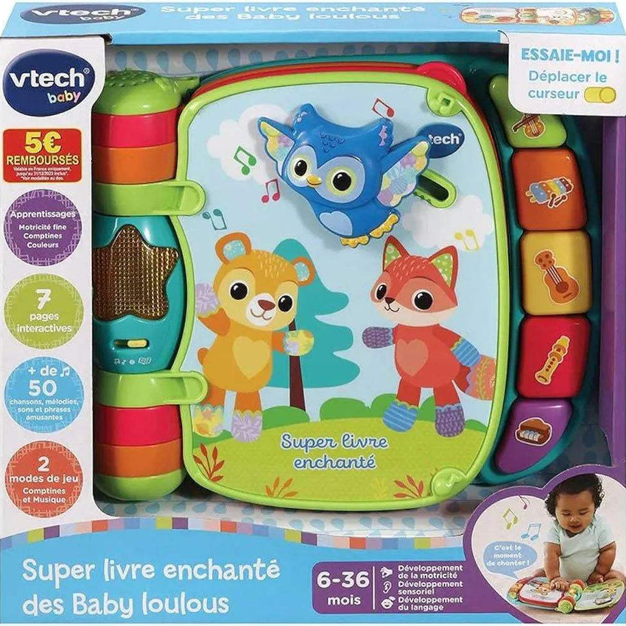 VTECH BABY SUPER LIVRE ENCHANTÉ DES BABY LOULOUS - Vtech - pour bébé Maroc -www.babyboss.ma