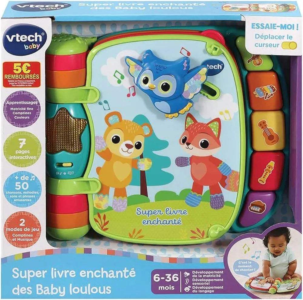 VTECH BABY SUPER LIVRE ENCHANTÉ DES BABY LOULOUS - Vtech - pour bébé Maroc -www.babyboss.ma