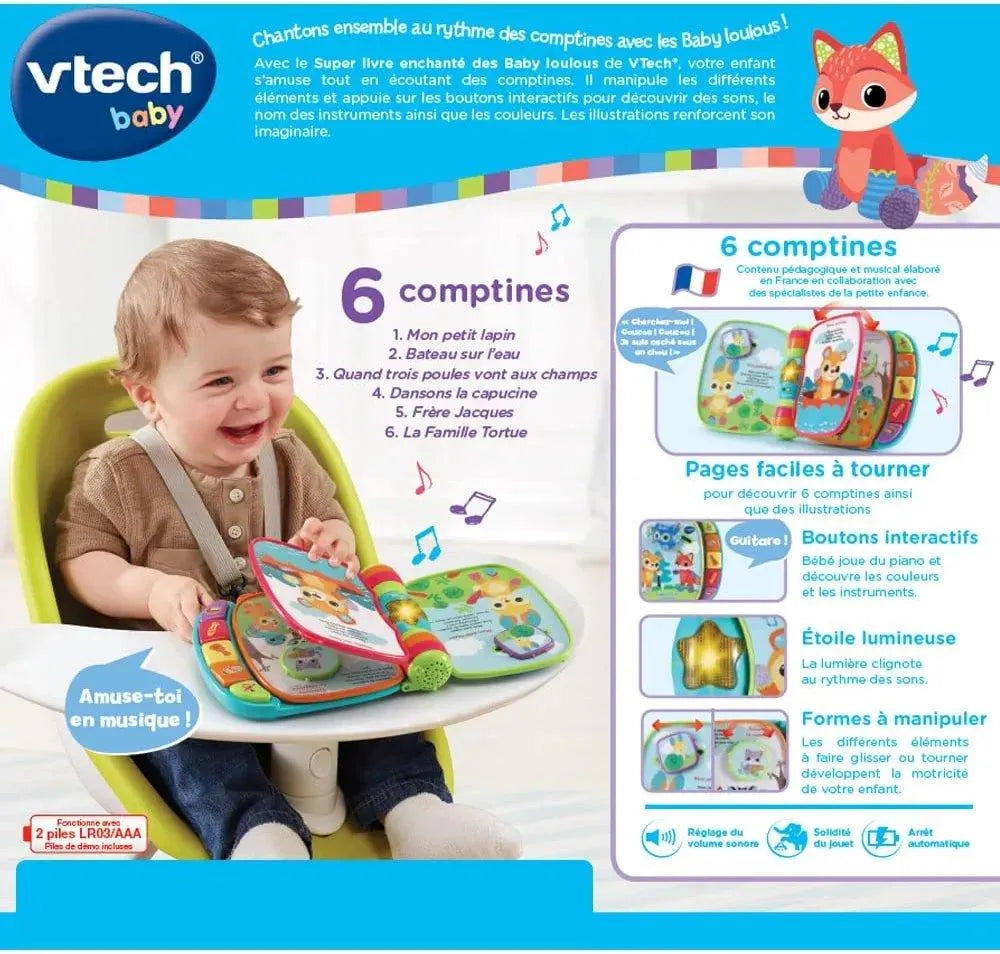 VTECH BABY SUPER LIVRE ENCHANTÉ DES BABY LOULOUS - Babyboss.ma - Vtech - pour bébé maroc