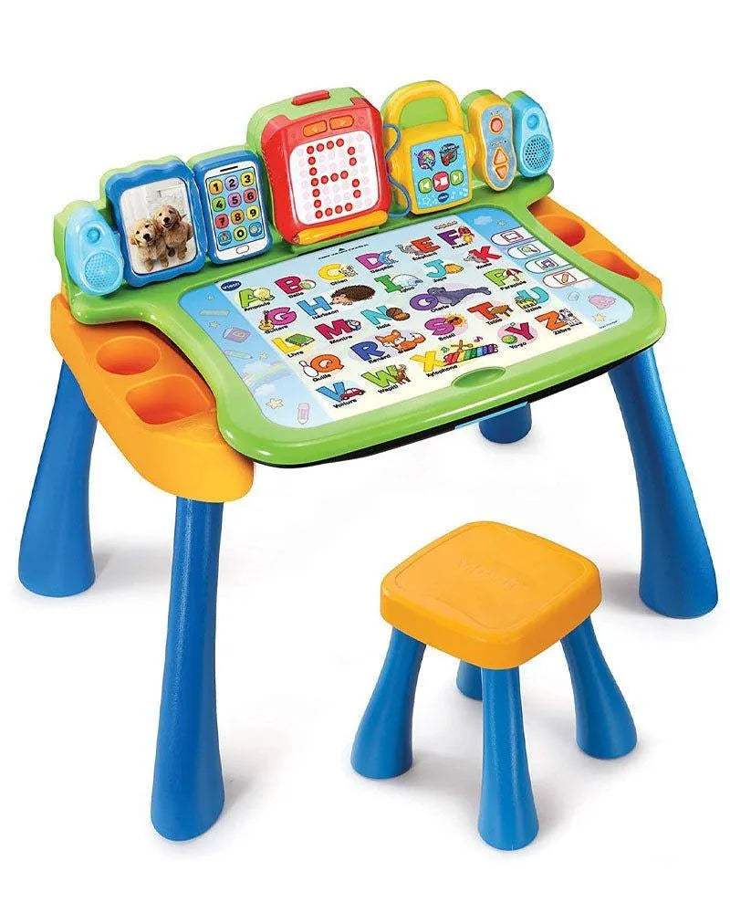 Vtech Magi bureau interactif 5 en 1 Bleu - 3-6A - Vtech - Jouets d'activités pour bébé Maroc -www.babyboss.ma