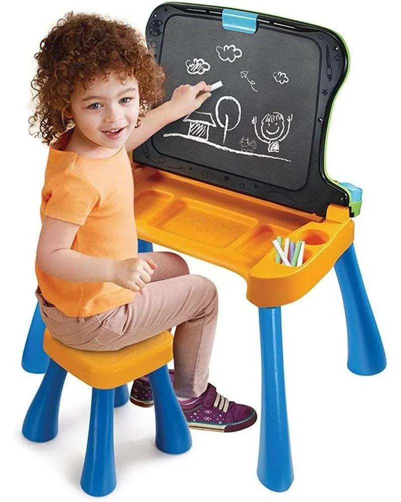 Vtech Magi bureau interactif 5 en 1 Bleu - 3-6A - Vtech - Jouets d'activités pour bébé Maroc -www.babyboss.ma