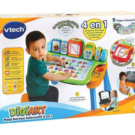 Vtech Magi bureau interactif 5 en 1 Bleu - 3-6A - Vtech - Jouets d'activités pour bébé Maroc -www.babyboss.ma