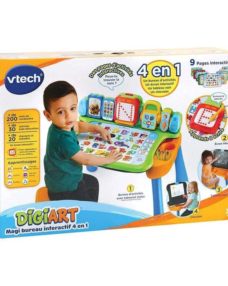 Vtech Magi bureau interactif 5 en 1 Bleu - 3-6A - Vtech - Jouets d'activités pour bébé Maroc -www.babyboss.ma