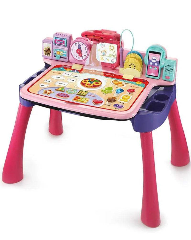 Vtech Magi bureau interactif 5 en 1 Rose - 3-6A - Vtech - Jouets d'activités pour bébé Maroc -www.babyboss.ma