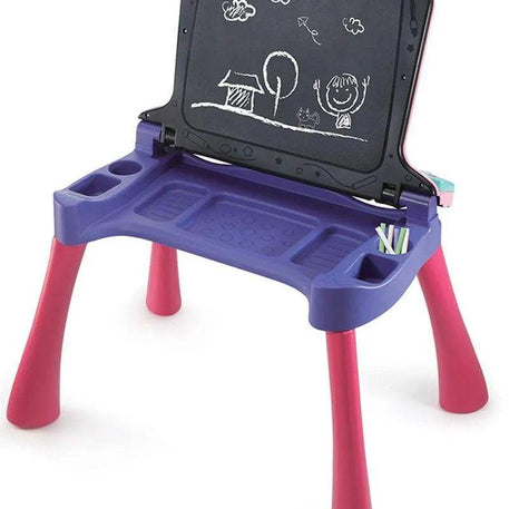Vtech Magi bureau interactif 5 en 1 Rose - 3-6A - Vtech - Jouets d'activités pour bébé Maroc -www.babyboss.ma