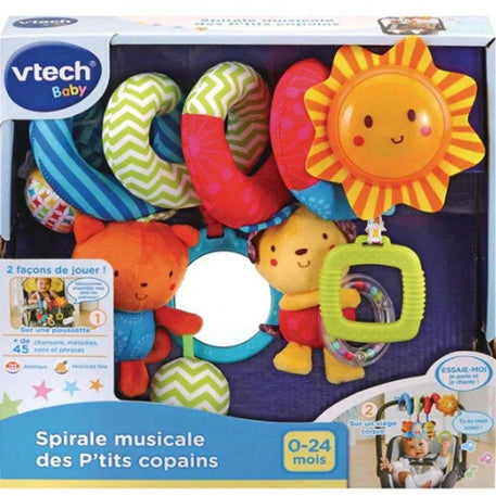 Vtech Spirale Musicale des P’tits copains 0-24M - Vtech - Hochets pour bébé Maroc -www.babyboss.ma