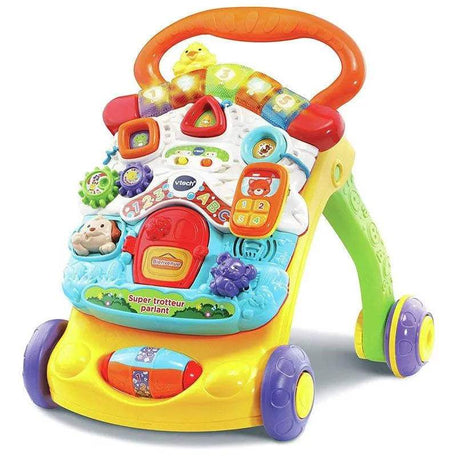 Vtech Super Trotteur parlant 2en1 Bleu - 9-36m - Vtech - Trotteurs pour bébé Maroc -www.babyboss.ma