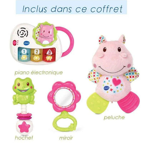 صندوق الولادة الوردي Vtech 0-36m - موقع BABYBOSS Vtech مخصص للأمهات ورعاية الأطفال. ألعاب موسيقية