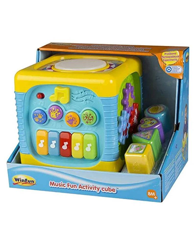 Winfun Grand Cube D'activités 8M+ - Winfun - Jouets Musicaux pour bébé Maroc -www.babyboss.ma